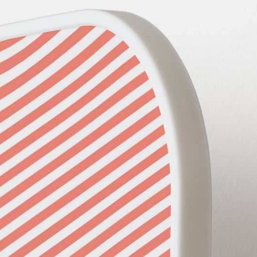 orange white stripe monogram initials yellow pickleball paddle (Links Detail)