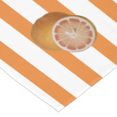 orange & white stripes fruits citrus korte tafelloper (Hoek)