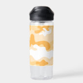 Orange Yellow Camouflage Pattern Waterfles (Achterkant)