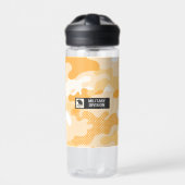 Orange Yellow Camouflage Pattern Waterfles (Voorkant)