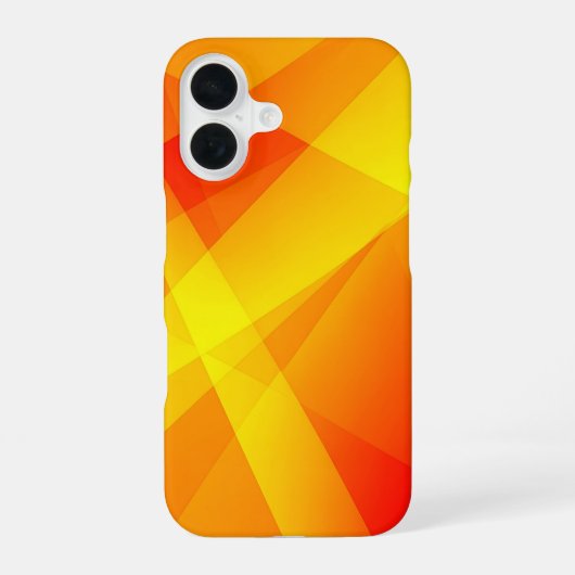 Orange Yellow Geometric Abstract iPhone 16 Hoesje (Achterkant)