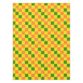 Orange Yellow Green Checkered Pattern Design  Tafelkleed (Voorkant)