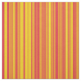 Orange Yellow Red Stripes Stof
