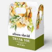 Orange yellow rhododendron flowers fall wedding bedankdoosjes (Geopend)