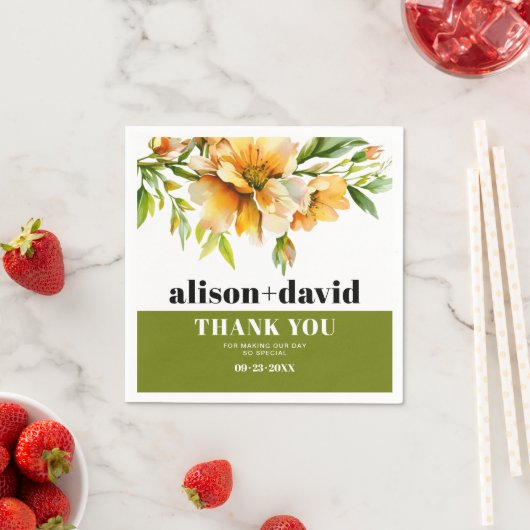 Orange yellow rhododendron flowers fall wedding servet (Insitu)