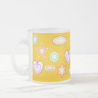 Orange-Yellow Shapes mug Matglas Koffiemok