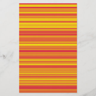 Orange Yellow Stripes Seamless Pattern Briefpapier