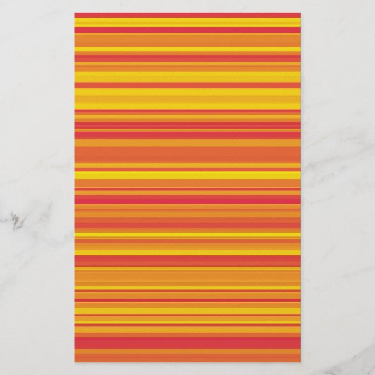 Orange Yellow Stripes Seamless Pattern Briefpapier (Voorkant)
