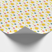 Orange Yellow Suns Yellow Lemons Cadeaupapier (Hoek)