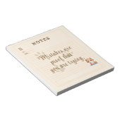 Orange Yellow White Playful Kitten Custom Notes Notitieblok (Schuin)