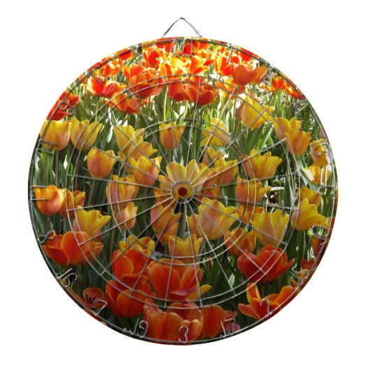 Orange-&-Yelow-Tulips.jpg Dartbord (Voorkant)