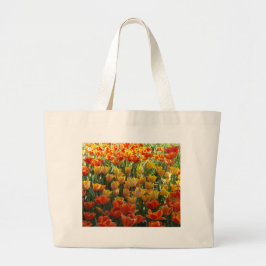 Orange-&-Yelow-Tulips.jpg Grote Tote Bag