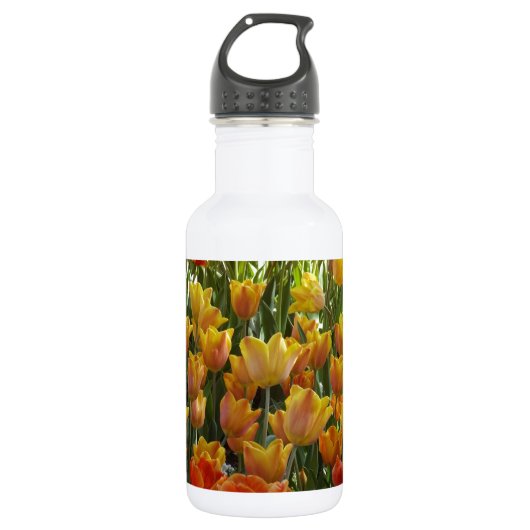 Orange-&-Yelow-Tulips.jpg Waterfles (Voorkant)