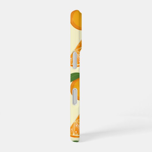 Orange you glad you're cute? orange patterns iPhone 16 hoesje (Rechterkant)