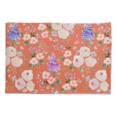 Orangeade Waterverf Floral Kussensloop (Achterkant)