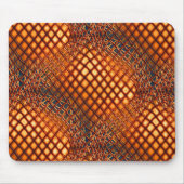 OrangeBrown design dat op jute nethoek lijkt Muismat (Voorkant)