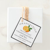 Orangecello Homemade Bedankjes Labels (In situ)