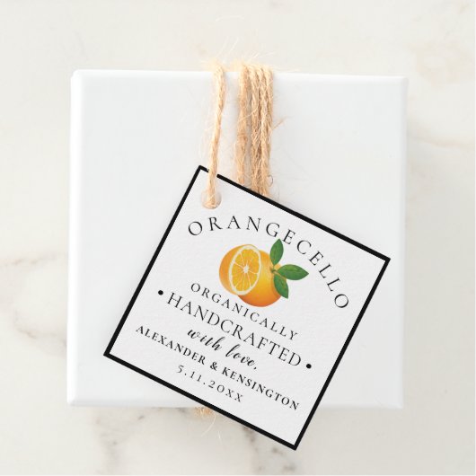 Orangecello Homemade Bedankjes Labels (In situ)