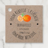 Orangecello Homemade met liefde Bedankjes Labels (Voorkant)