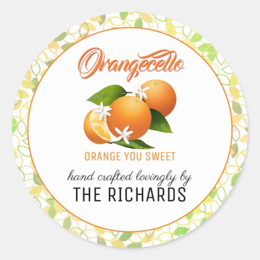 Orangecello Label (Voorkant)