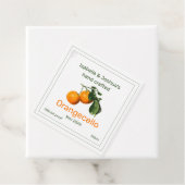 Orangecello label | vintage oranje illustratie (In situ)