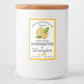 Orangecello likeurlabel voor een kleine fles | voedselcontainer etiket (Voorkant)