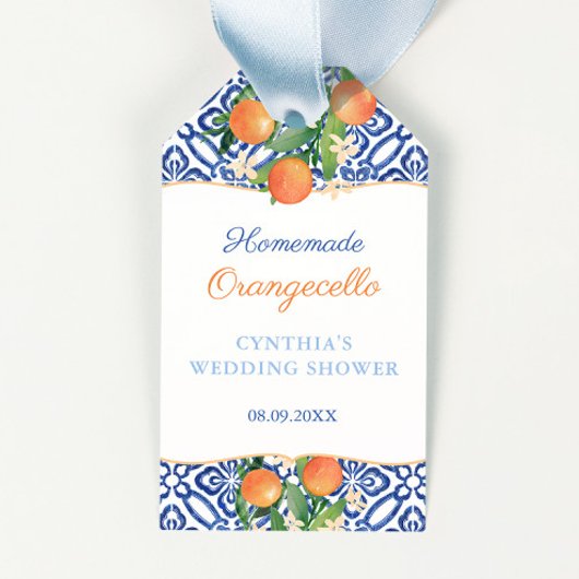 Orangecello Positano Sinaasappels Vrijgezellenfees Cadeaulabel