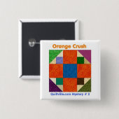 Orangecrush Button (Voorkant /achterkant)