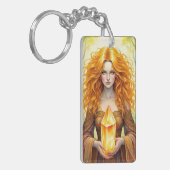 OrangeCrystalWitch Sleutelhanger (Voorkant Links)