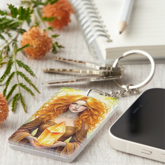 OrangeCrystalWitch Sleutelhanger (Voorkant Rechts)
