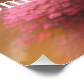 Oranger Drache, fantasievolle Digital Art Perfect Poster (Hoek)