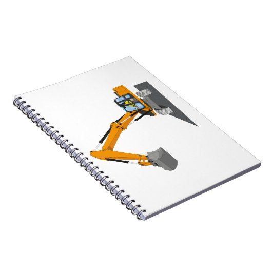 oranger Kettenbagger Notitieboek (Rechterzijde)