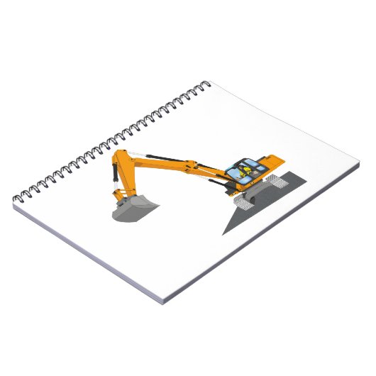 oranger Kettenbagger Notitieboek (Linkerzijde)