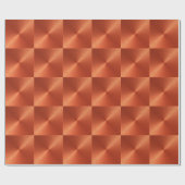 OrangeRed Metallic Tyvek Wrapping Paper Cadeaupapier (Vlak)
