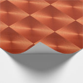 OrangeRed Metallic Tyvek Wrapping Paper Cadeaupapier (Hoek)