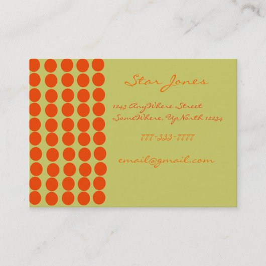 Orangerie Visitekaartje (Voorkant)