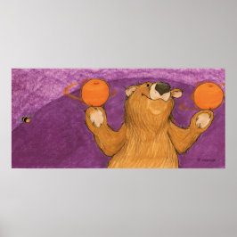Oranges and a Bear / Poster Artist Print
