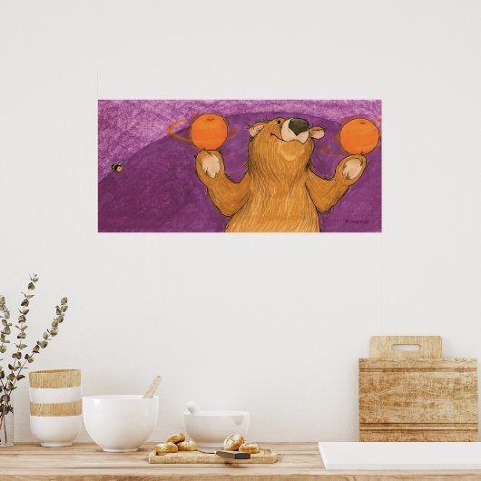 Oranges and a Bear / Poster Artist Print (Keuken)