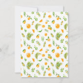 Oranges Citrus Baby Shower Bedankkaart (Achterkant)