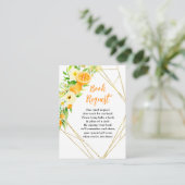 Oranges Citrus Baby Shower Book Request Informatiekaartje (Staand voorkant)