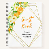 Oranges Citrus Baby Shower Guest Book Notitieboek (Voorkant)