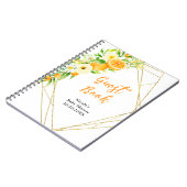 Oranges Citrus Baby Shower Guest Book Notitieboek (Linkerzijde)