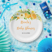 Oranges Citrus Baby Shower Papieren Bordje (Feest)