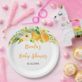 Oranges Citrus Baby Shower Papieren Bordje (Feest)