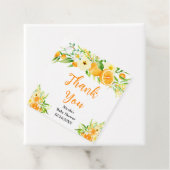 Oranges Citrus Baby Shower Thank You Bedankjes Labels (In situ)