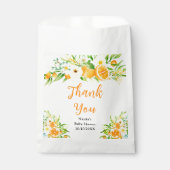 Oranges Citrus Baby Shower Thank You Bedankzakje (Voorkant)