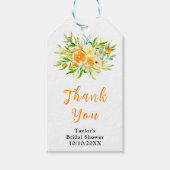Oranges Citrus Bridal Shower Thank You Cadeaulabel (Voorkant)