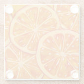 Oranges Glazen Onderzetter (Achterkant)
