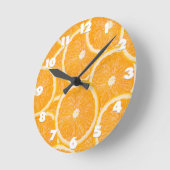 Oranges wall clock ronde klok (Hoek)