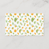 Oranges with Foliage Birthday A Note On Gifts Informatiekaartje (Achterkant)
